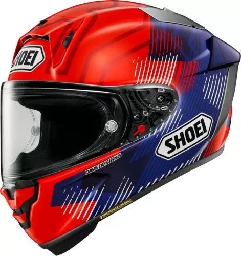 SHOEI Full Face Helmet X-Spirit Pro Marquez 8 TC-1, - red-blue-white