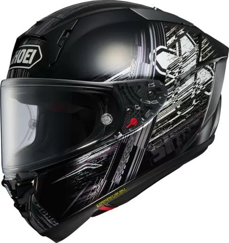 SHOEI Full Face Helmet X-Spirit Pro Crosslogo TC-5, - black-white