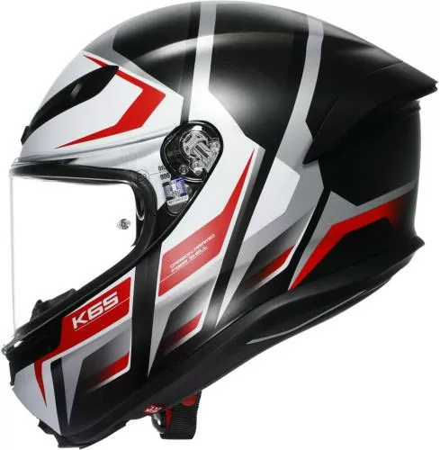 AGV Integralhelm K6 S Karve matt - schwarz-weiss-rot