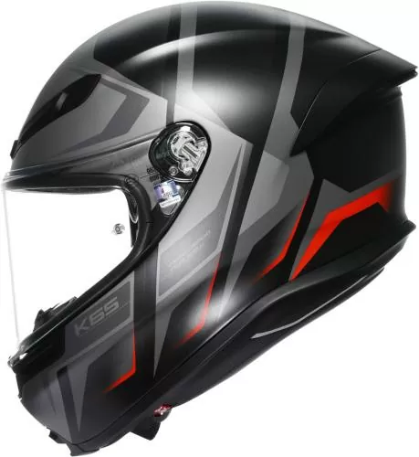 AGV Integralhelm K6 S Karve matt - schwarz-grau-rot
