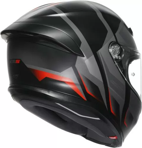 AGV Integralhelm K6 S Karve matt - schwarz-grau-rot