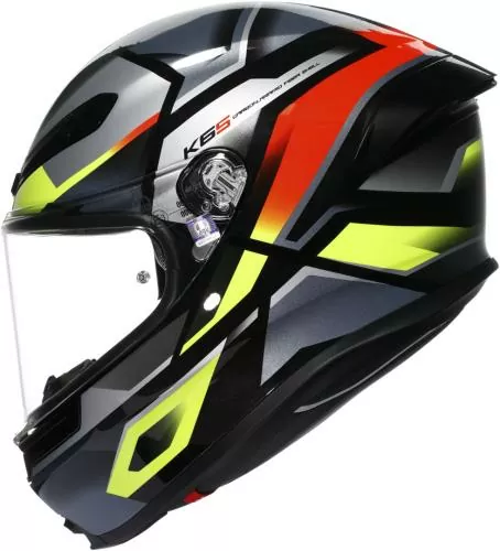 AGV Integralhelm K6 S Erazer - schwarz-rot-gelb