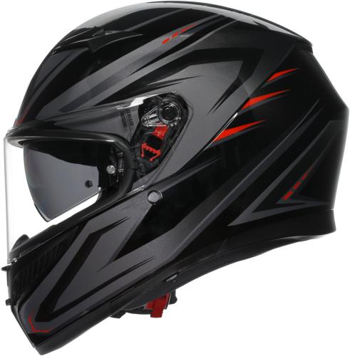 Preview: AGV Integralhelm K3 Syth - schwarz-rot