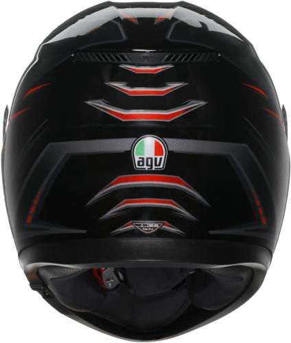 Preview: AGV Integralhelm K3 Syth - schwarz-rot