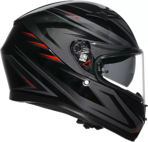 AGV Integralhelm K3 Syth - schwarz-rot