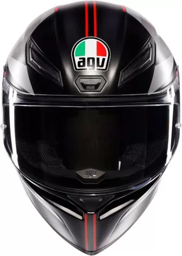 AGV Integralhelm K1 S Fastlap - schwarz-grau-rot
