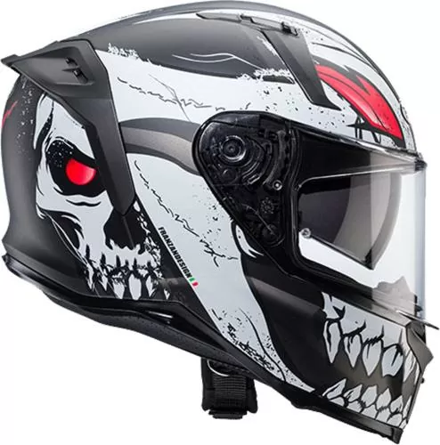 Caberg Full Face Helmet Avalon X - Punk matt black-white-red