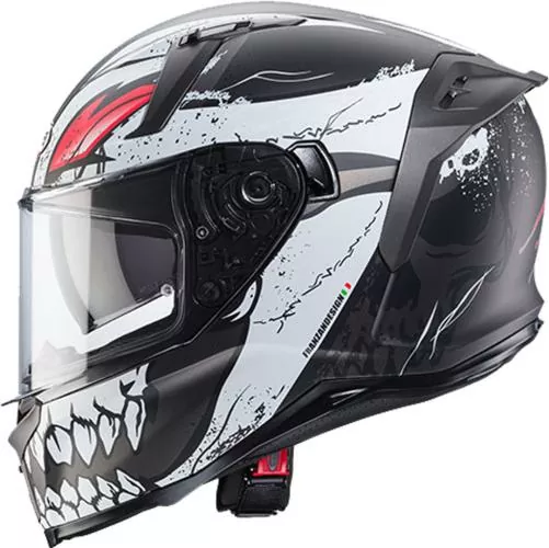Caberg Full Face Helmet Avalon X - Punk matt black-white-red