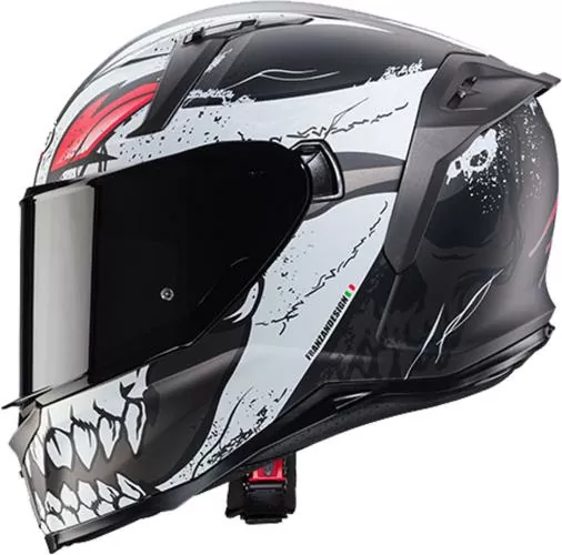 Caberg Full Face Helmet Avalon X - Punk matt black-white-red