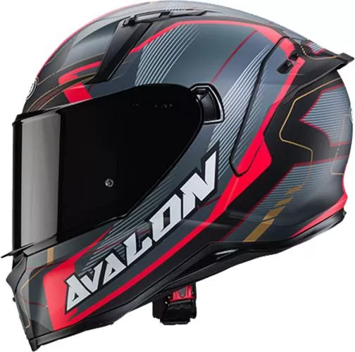 Caberg Full Face Helmet Avalon X - Optic matt black-grey-red