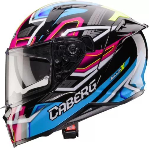 Caberg Avalon X full-face helmet - Brama black-yellow-fuchsia-blue