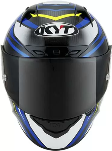 KYT Full-Face Helmet NZ-Race Carbon Stride - carbon-blue-yellow