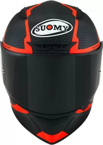 Suomy Integralhelm Track-1 Reaction - matt anthrazit-rot