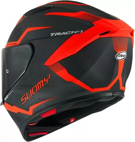Suomy Integralhelm Track-1 Reaction - matt anthrazit-rot