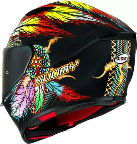 Suomy Integralhelm Track-1 Chieftain - schwarz matt-gelb-blau