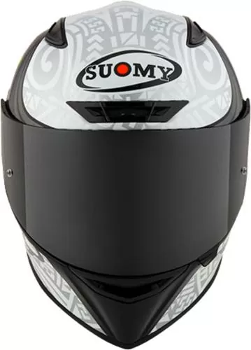 Suomy Integralhelm Track-1 Bagnaia Winter Test Monster Replica - schwarz-grau-weiss