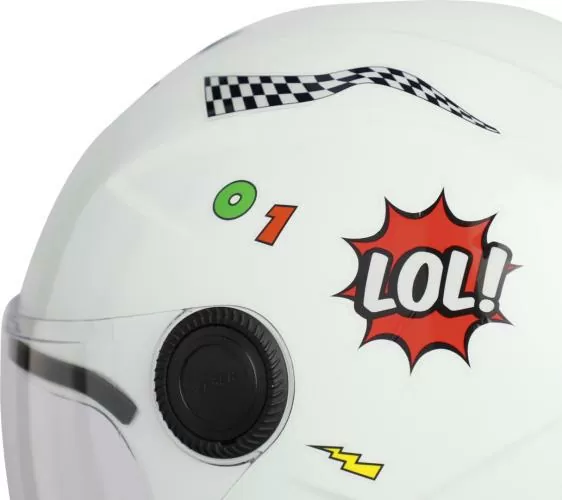 Acerbis BREZZA Children's Open Face Helmet - white