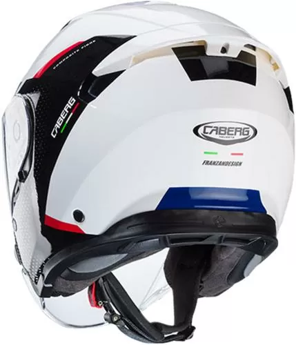 Caberg Open Face Helmet Flyon II Boss - white-red-blue