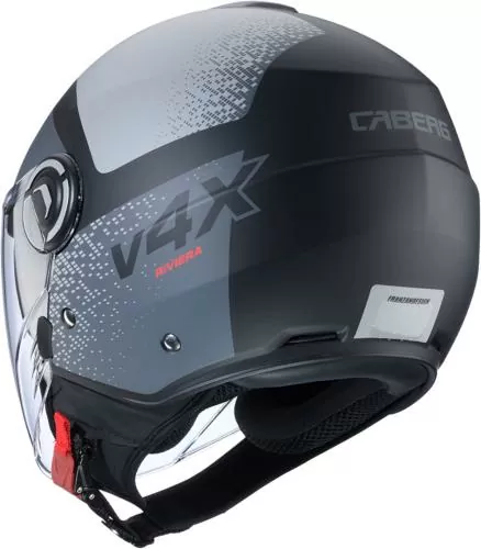 Caberg Open Face Helmet Riviera V4X Alpha - matt black-anthracite-grey