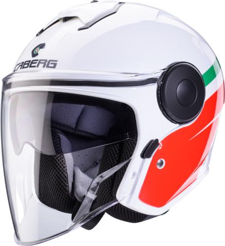 Preview: Caberg Jethelm Soho Zephyr - weiss-rot-grün