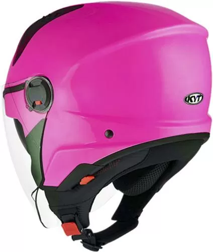KYT D-City Jet Helmet - fluo pink