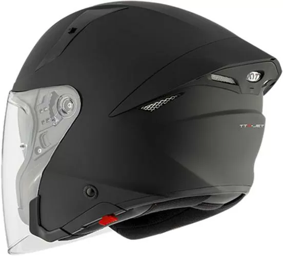 KYT Open Face Helmet TTR-Jet - black matt