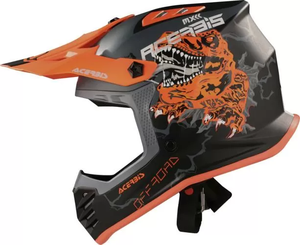 Acerbis Motocrosshelm PROFILE Junior - schwarz-orange