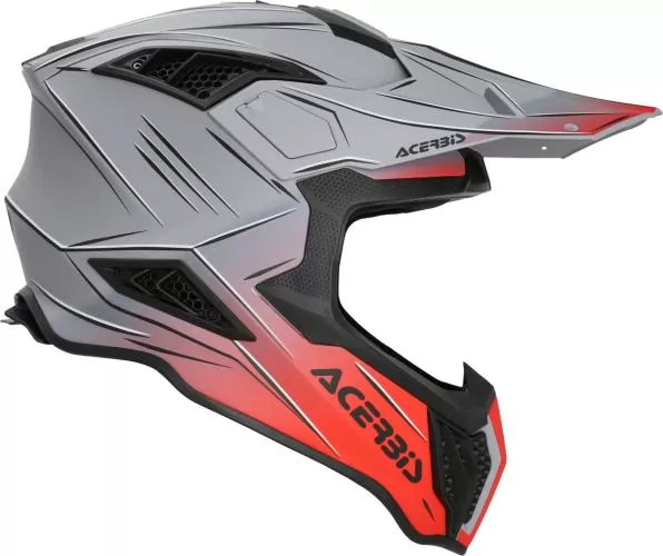 Acerbis Motocrosshelm AIRSTRIKE-X - grau-rot