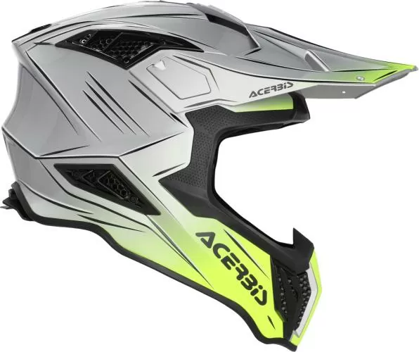 Acerbis Motocrosshelm AIRSTRIKE-X - grau-gelb