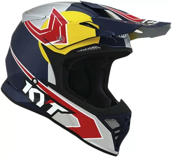 KYT Offroadhelm Skyhawk Taddy Replica - blau-grau-gelb