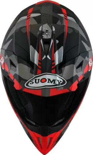 Suomy Off-road helmet X-Wing Camouflager - matt black-red