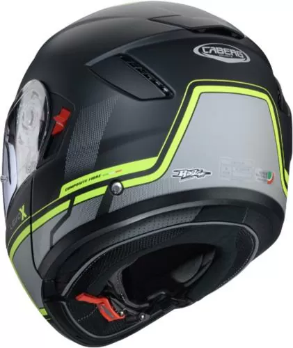 Caberg Flip-up helmet Levo X Elite matt - black-grey-yellow fluo