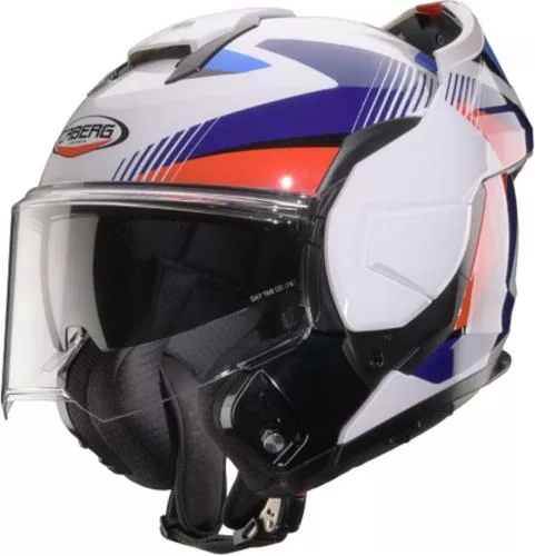 Caberg Flip-up helmet Trip Lunar - white-blue-red