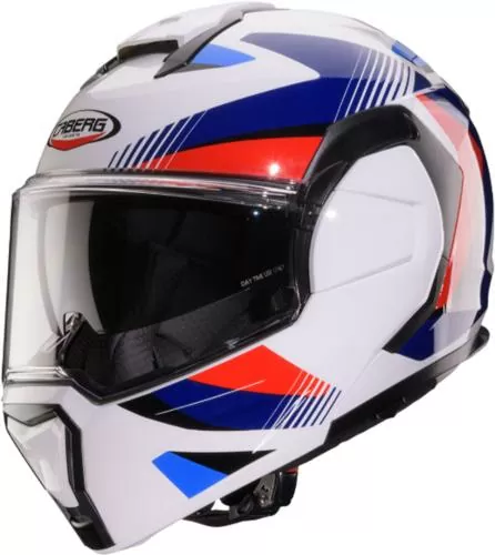 Caberg Flip-up helmet Trip Lunar - white-blue-red