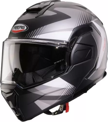 Caberg Flip-Up Helmet Trip Lunar - matt grey white