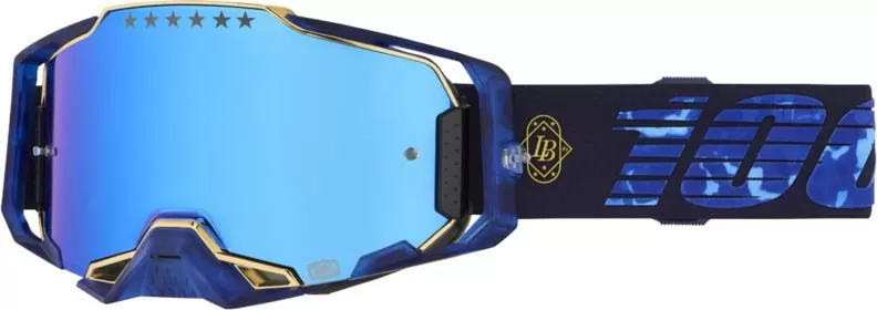 100percent Armega LE Goggle Bruni Signature - Mirror Blue Lens