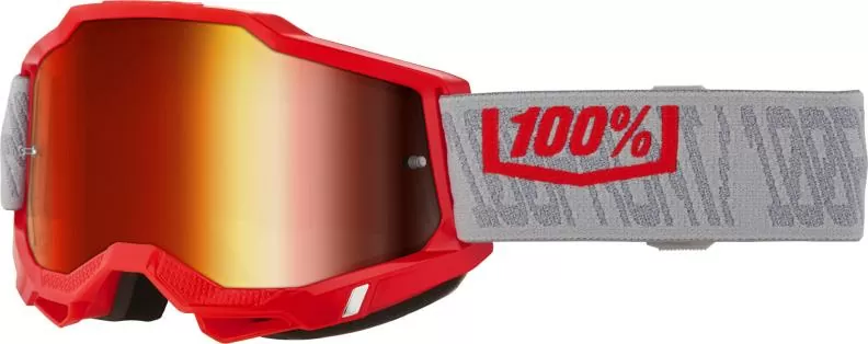 100percent ACCURI 2 Goggle Gatorback - Red Mirror Lens