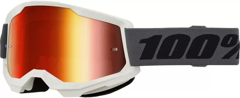 100percent STRATA 2 Goggle Grey - Red Mirror Lens
