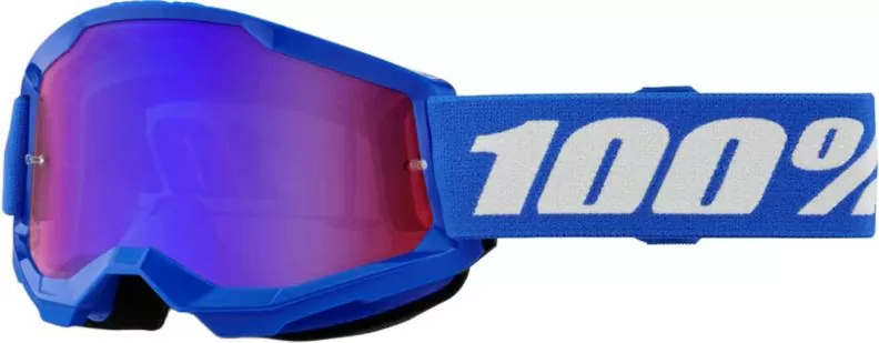 100percent Goggle Strata 2 JUNIOR Blue - Red/Blue Mirror Lens