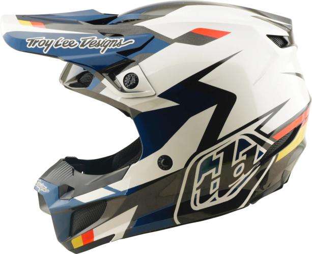 Preview: Troy Lee Designs SE5 Polycarbonate Helmet - Roamer white-blue-black