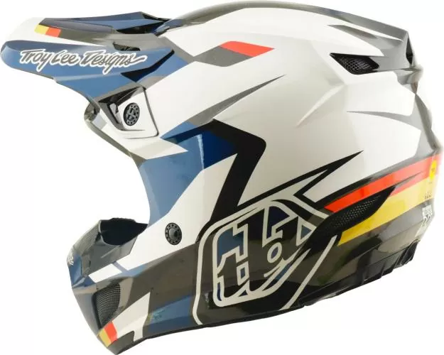 Troy Lee Designs SE5 Polycarbonate Helmet - Roamer white-blue-black
