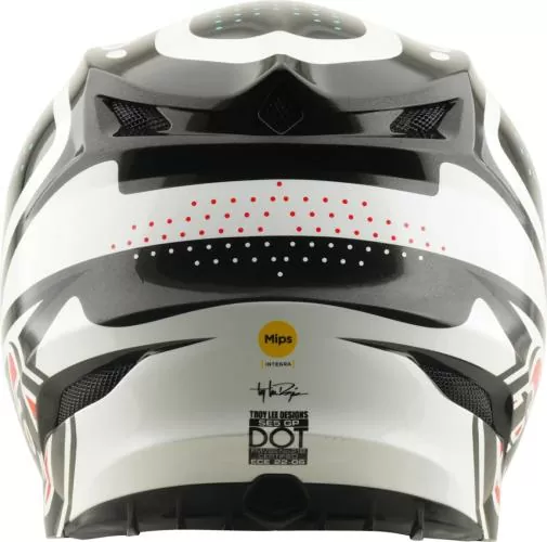 Troy Lee Designs SE5 Polycarbonate Helmet - The Line white-black-red