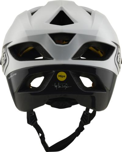 Preview: Troy Lee Designs Flowline Helmet W/Mips - Point white-black
