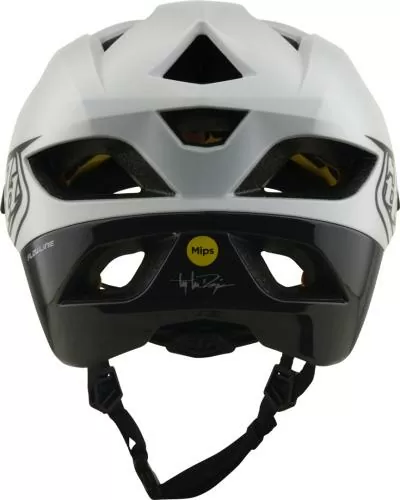 Troy Lee Designs Flowline Helmet W/Mips - Point white-black