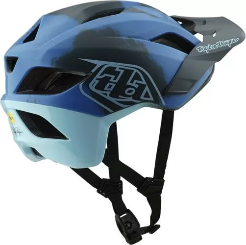 Troy Lee Designs Flowline SE Helmet W/MIPS - Badge Camo blue