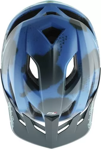 Troy Lee Designs Flowline SE Helmet W/MIPS - Badge Camo blue
