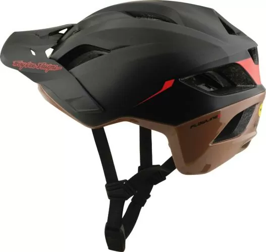 Troy Lee Designs Flowline Se Helmet W/Mips - Stacks dark gray-brown