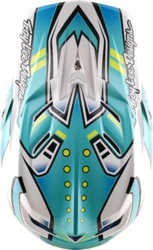 Troy Lee Designs D4 Composite Helmet W/Mips - Crest turquoise
