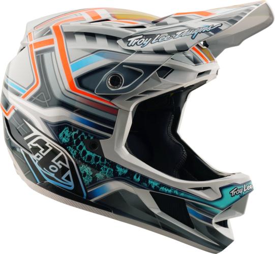 Preview: Troy Lee Designs D4 Composite Helmet W/MIPS - Lowrider grau