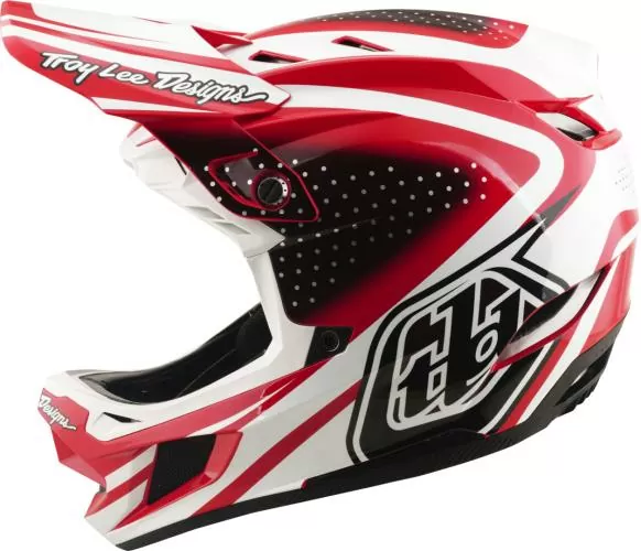 Troy Lee Designs D4 Polyacrylite Helmet W/Mips - The Line dark gray-white